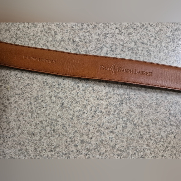 NWT Polo Ralph Lauren Brown Leather Belt, Size 56 - Picture 6 of 8